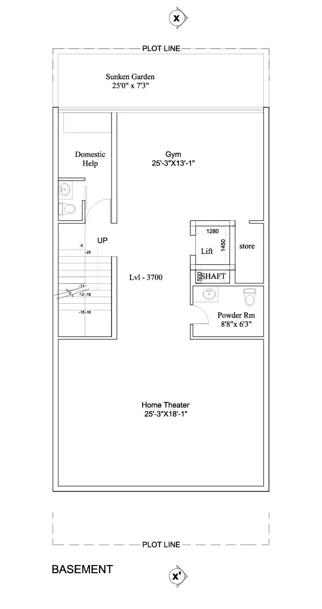 3 Bedroom Villas - Basement