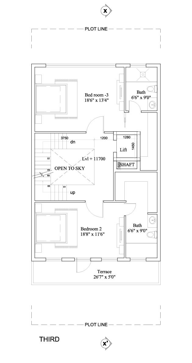 3 Bedroom Villas - Third Floor