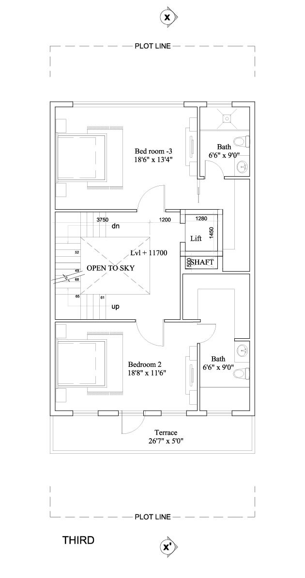 3 Bedroom Villas - Third Floor